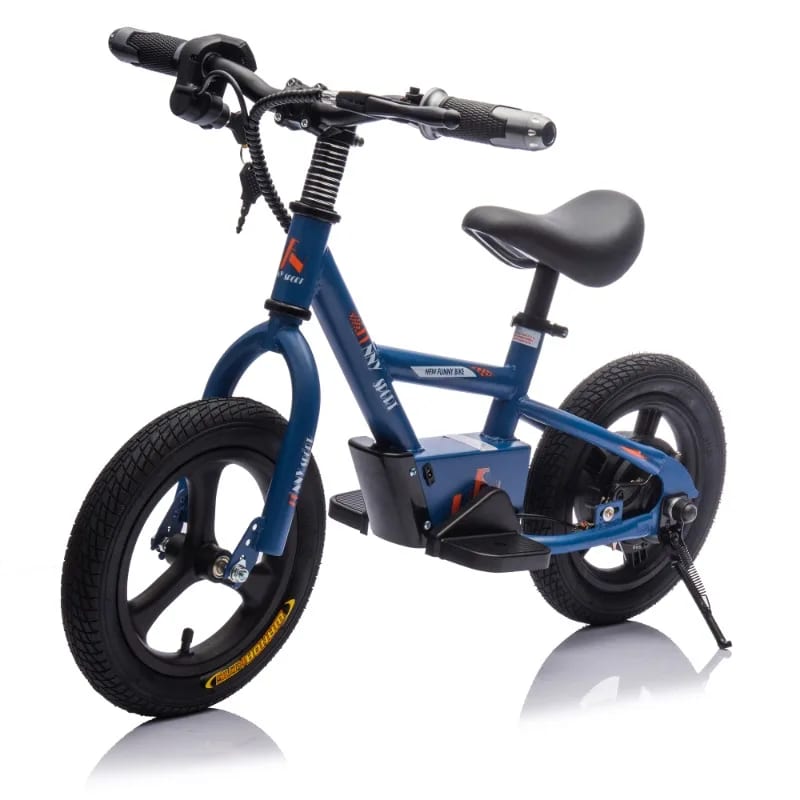 Kids Electric Balance Bike Blue Children Rechargeable Bicycl — ілюстрація до статті