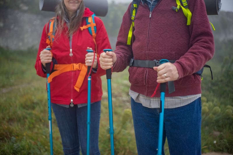 trekking poles hiking — ілюстрація до статті