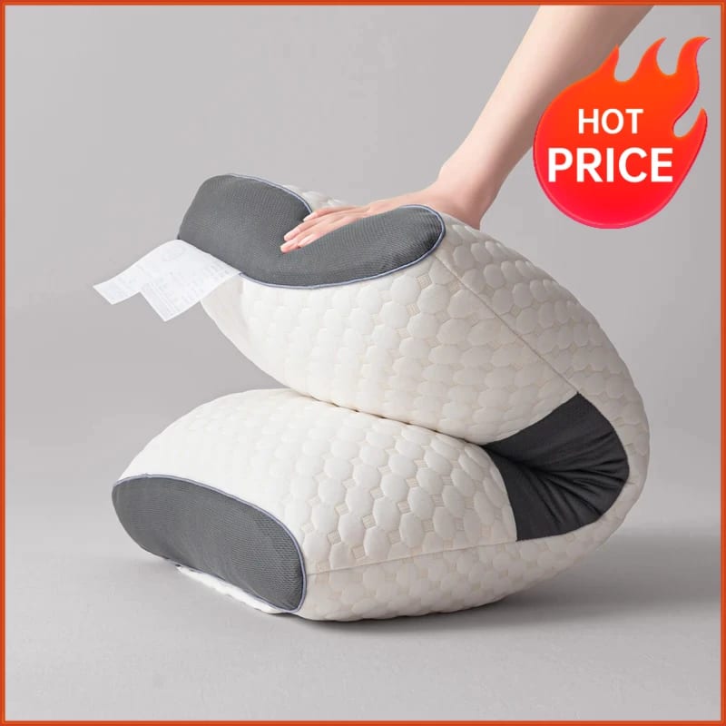 1pc Massage Neck Pillows Adjustable Ergonomic Orthopedic Con — иллюстрация к статье