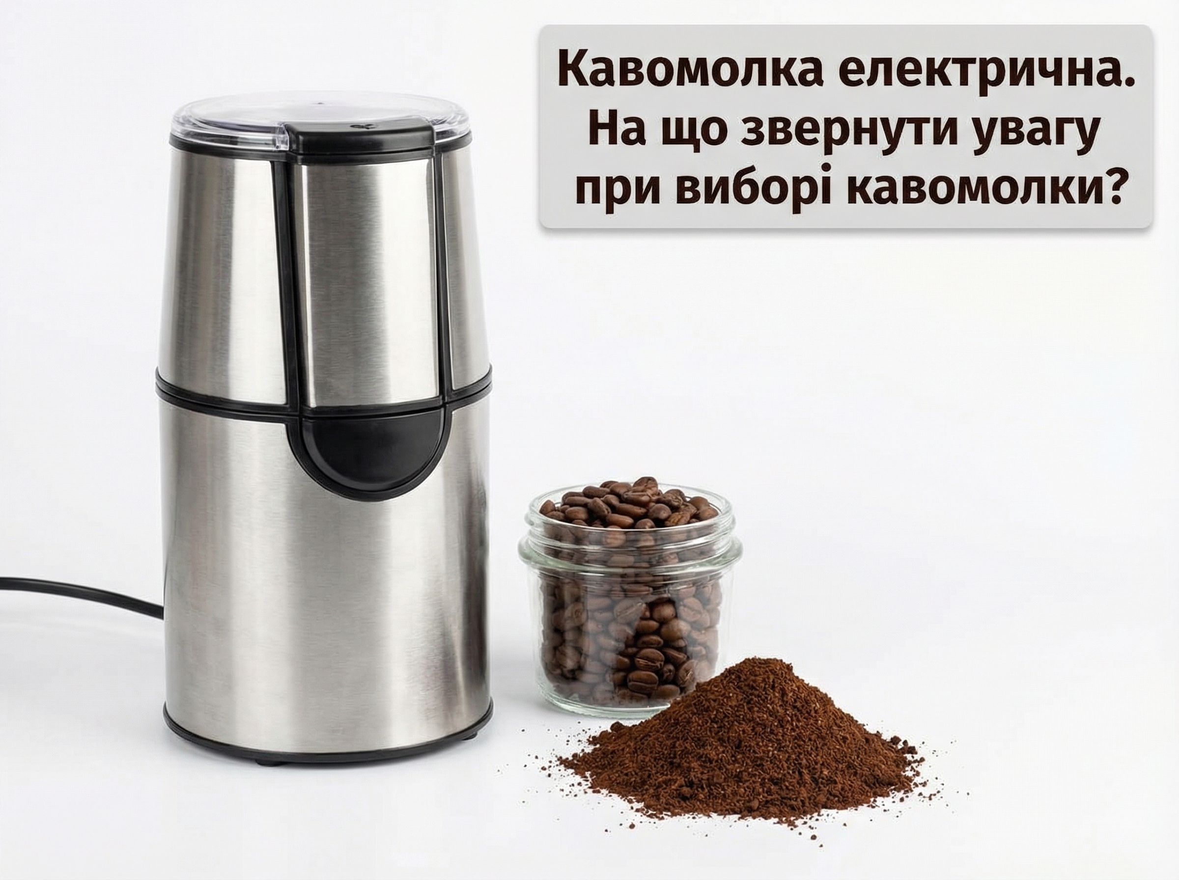 Кавомолка електрична. На що звернути увагу при виборі кавомолки?